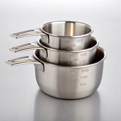 Stainless Steel Measuring Cups and Spoons Set