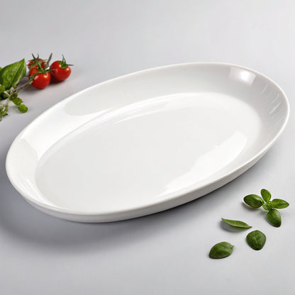 Porcelain Serving Platter, 14-Inch